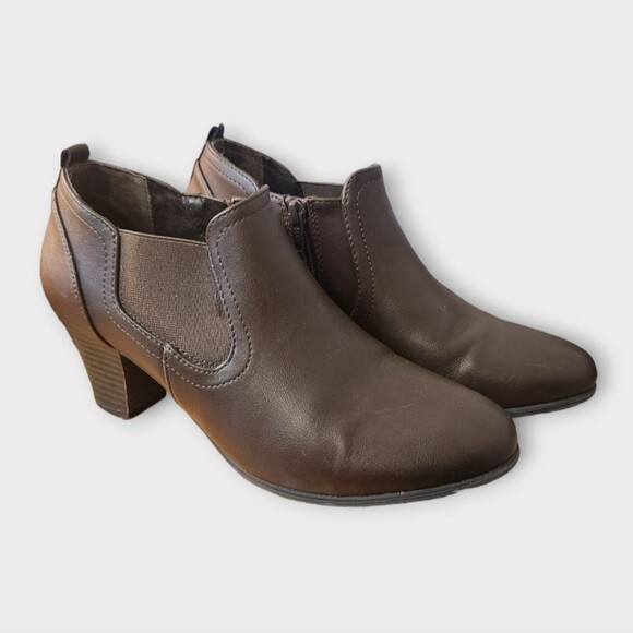 Solanz Vegan Leather Ankle Booties 8.5 - Picture 4 of 6